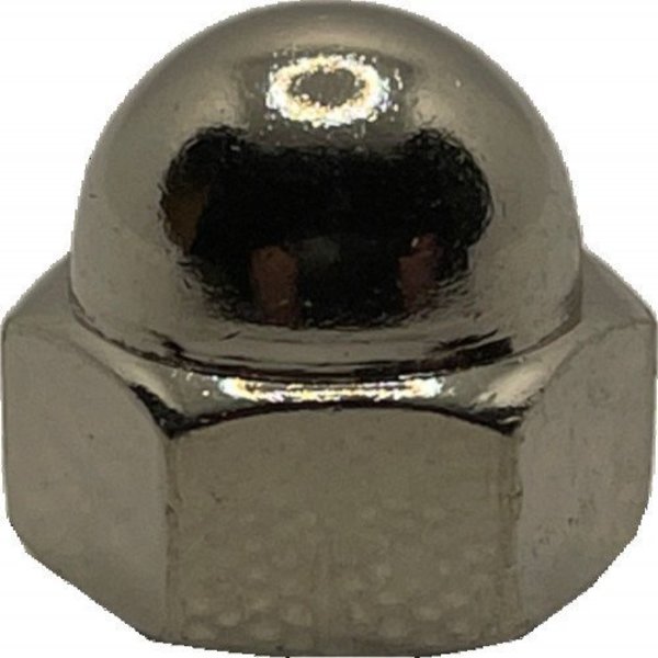 Suburban Bolt And Supply Acorn Nut, 1/4"-20, Steel, Nickel Plated A042016000CN